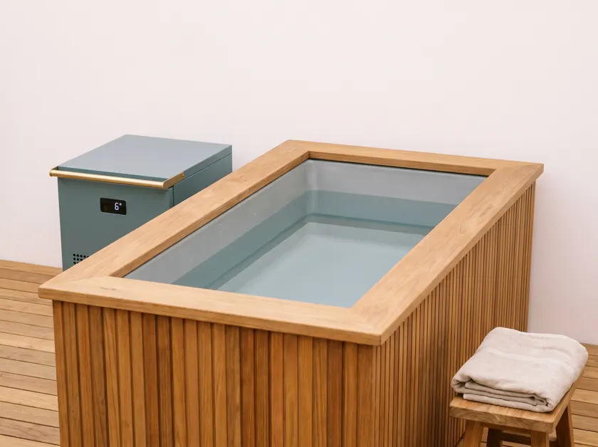 Insulated cold plunge tub with a chiller — Mauritius
