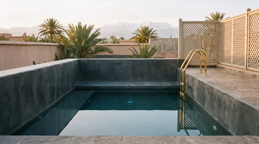 Commercial cold plunge pool — Morocco