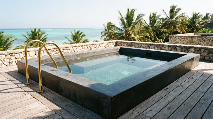 Commercial cold plunge pool — Tanzania