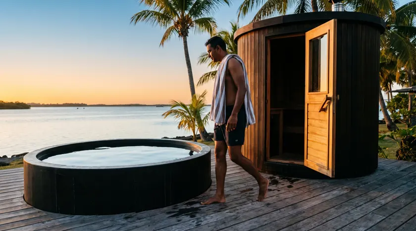 From the sauna door to the cold plunge — Mauritius