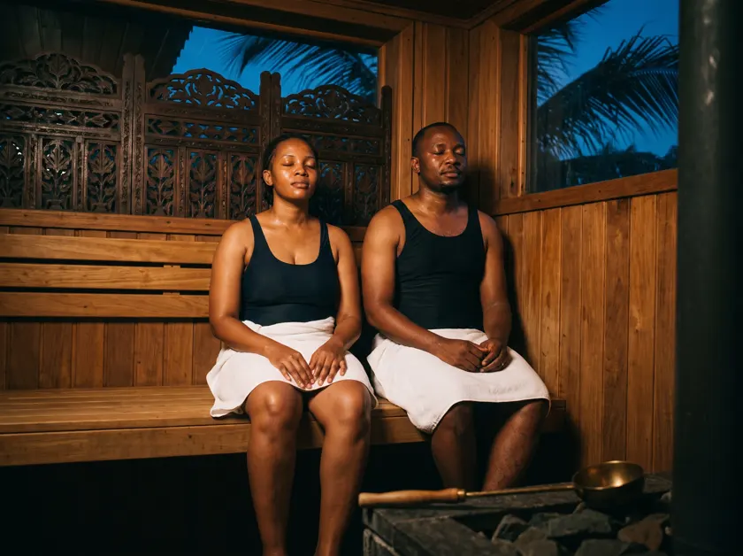 In the sauna — Tanzania