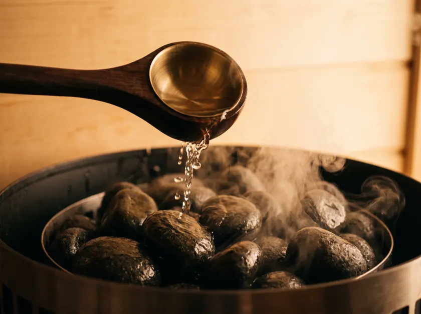 Löyly: water on hot stones — Seychelles