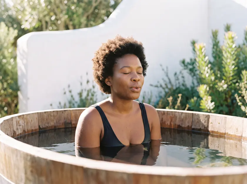 Chest-deep in cold water — South Africa