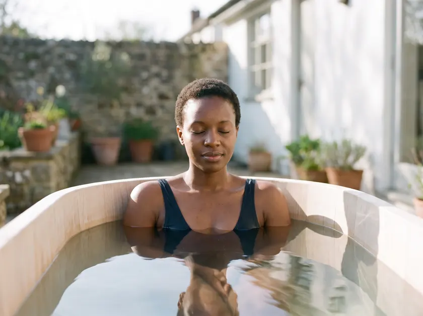 Chest-deep in cold water — Kenya