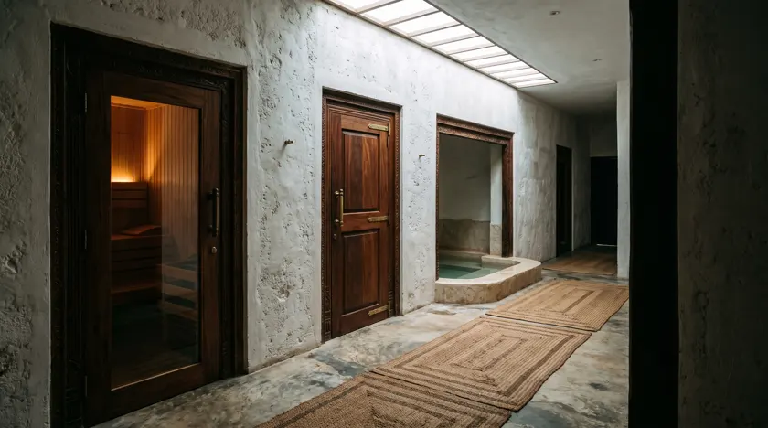 Home wellness suite: sauna, steam and plunge — Tanzania